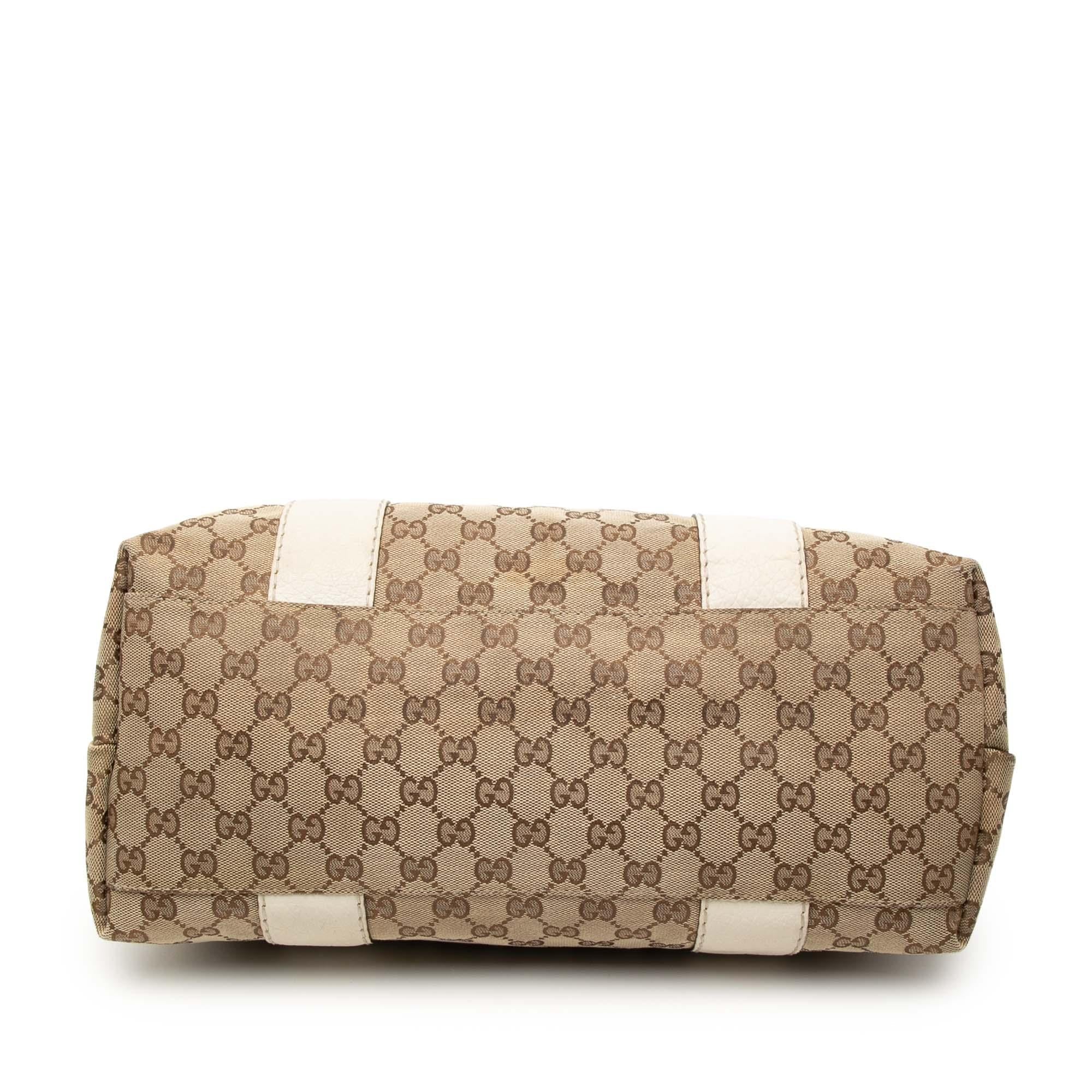 Gucci Medium GG Canvas Bamboo Libeccio Tote