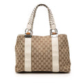 Gucci Medium GG Canvas Bamboo Libeccio Tote