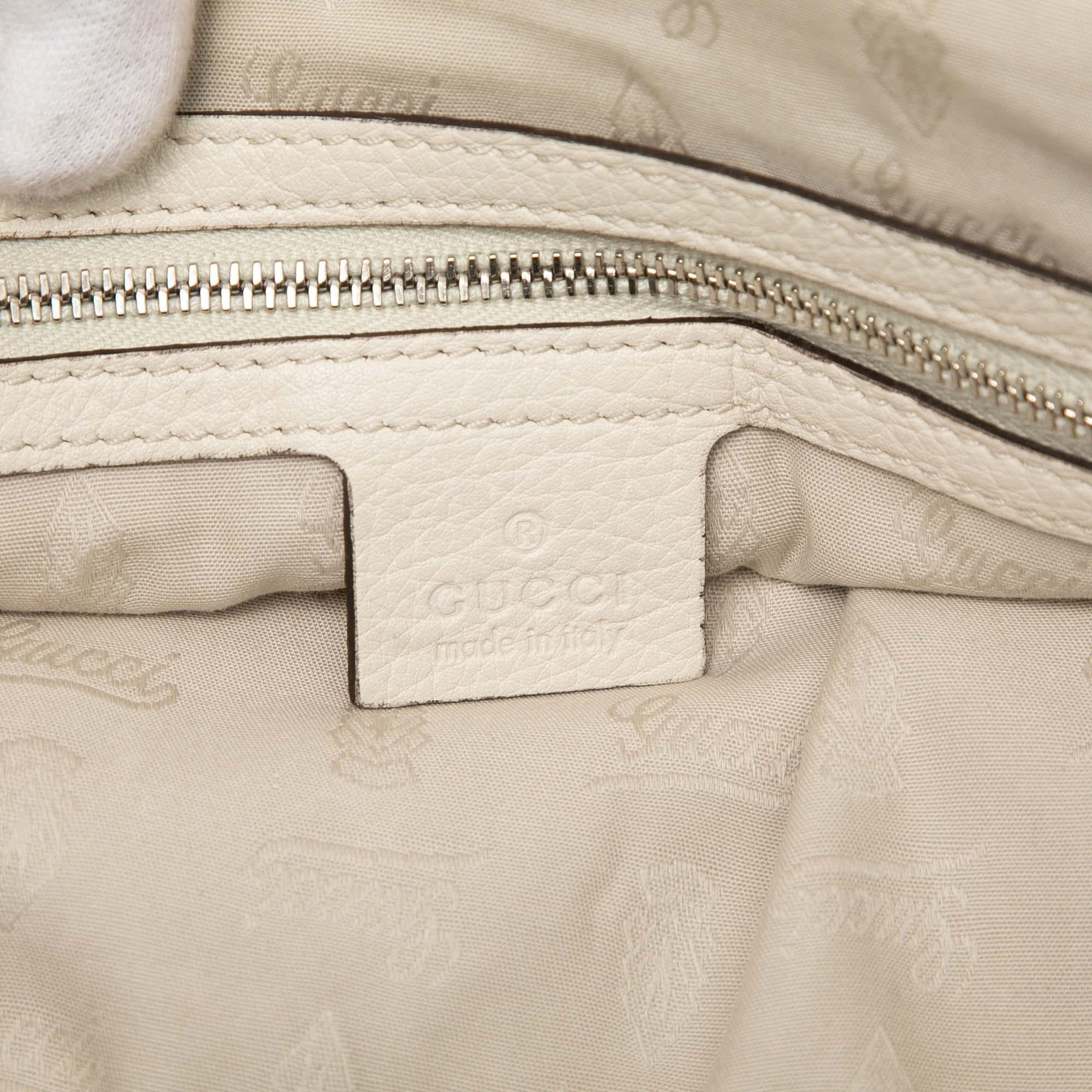 Gucci Medium GG Canvas Bamboo Libeccio Tote