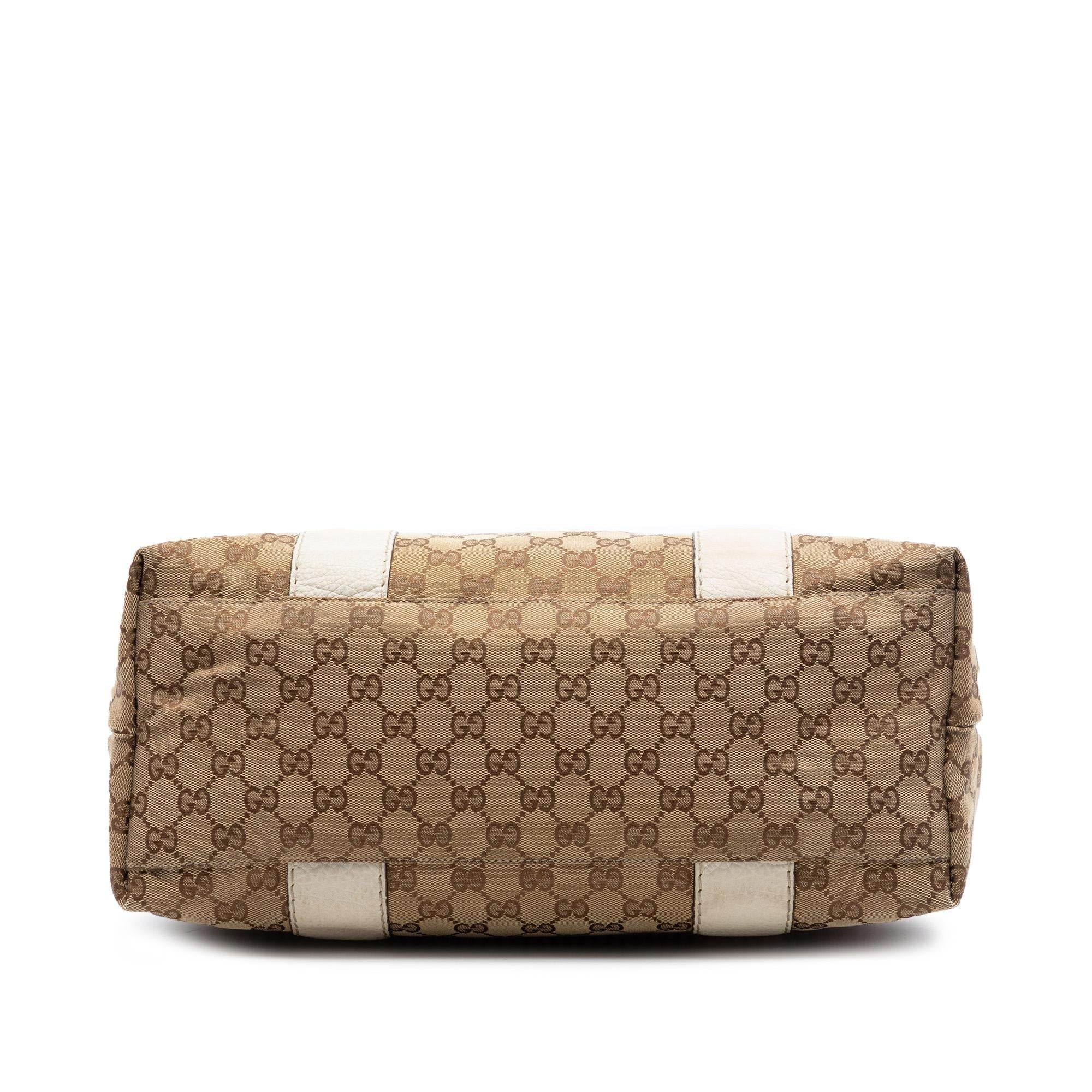 Gucci Medium GG Canvas Bamboo Libeccio Tote