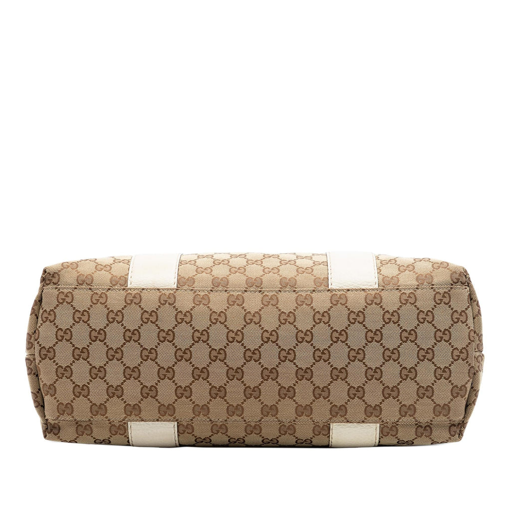 Gucci Medium GG Canvas Bamboo Libeccio Tote