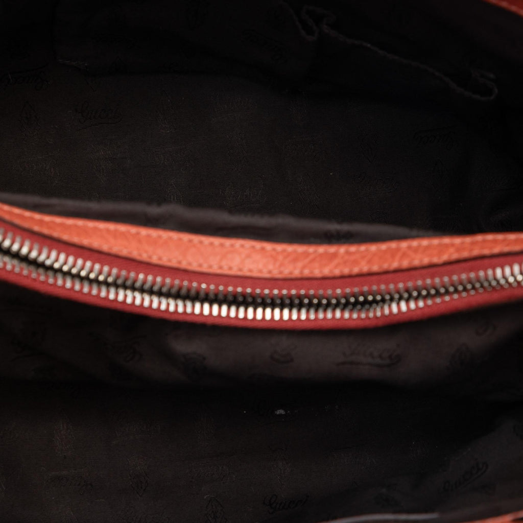 Gucci Medium GG Canvas Bamboo Libeccio Tote