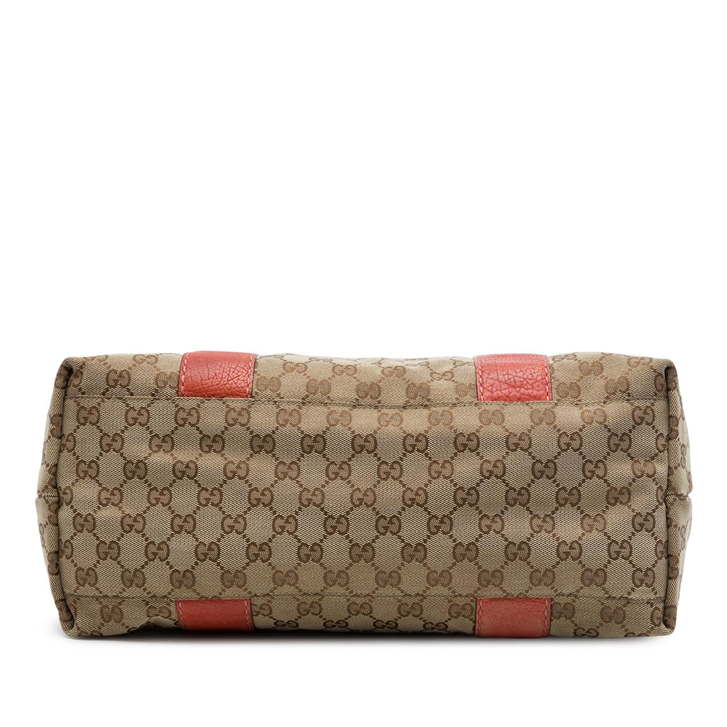 Gucci Medium GG Canvas Bamboo Libeccio Tote