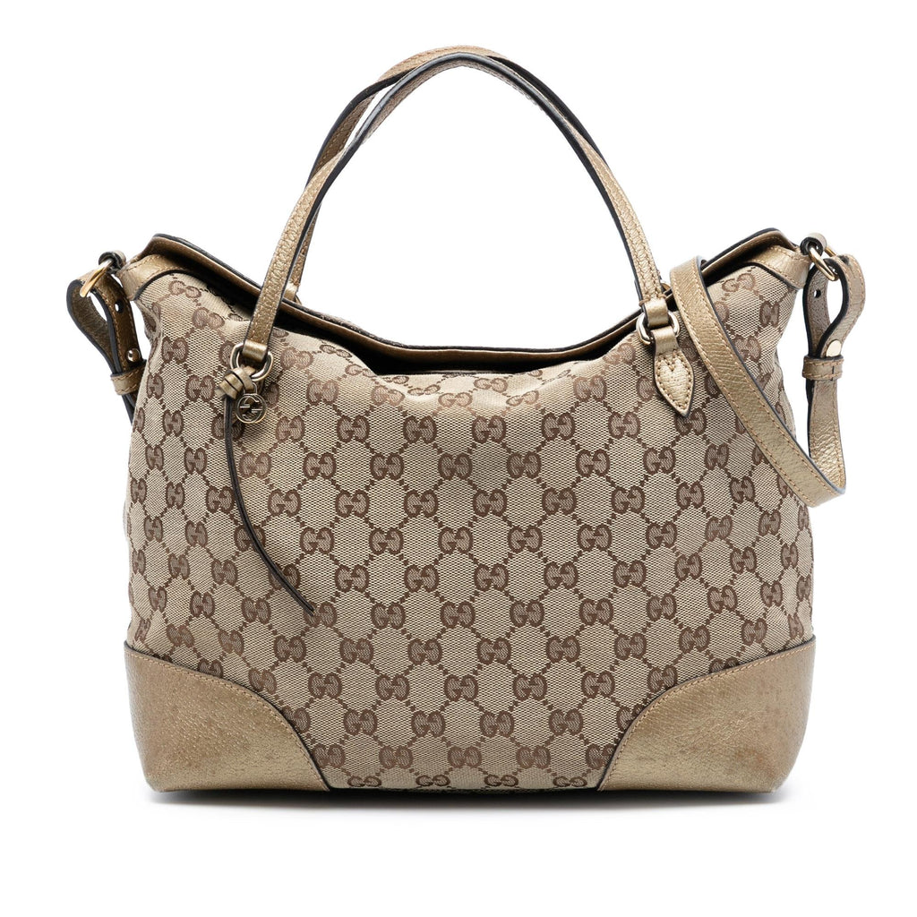 Gucci Medium GG Canvas Bree Fold Over Tote