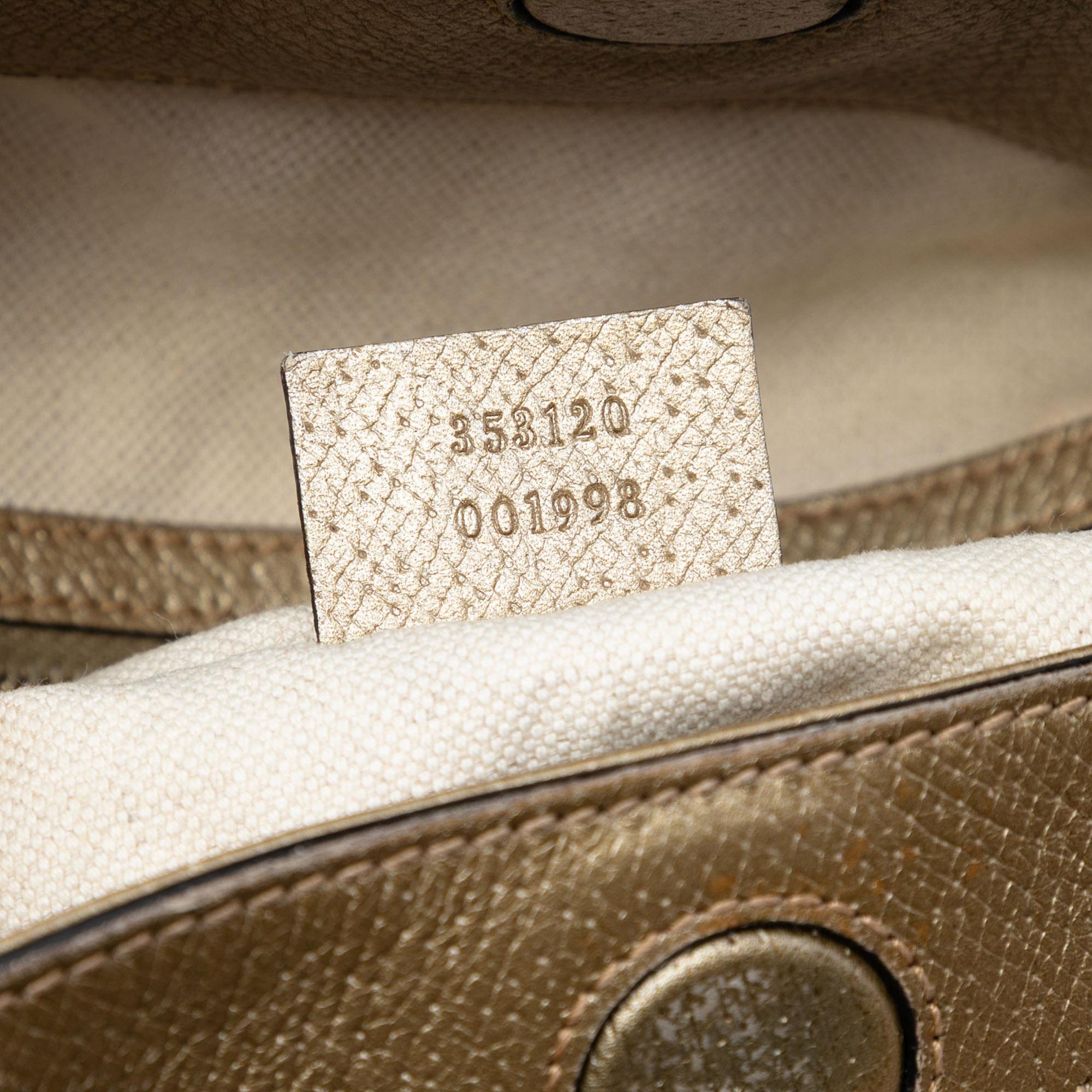 Gucci Medium GG Canvas Bree Fold Over Tote