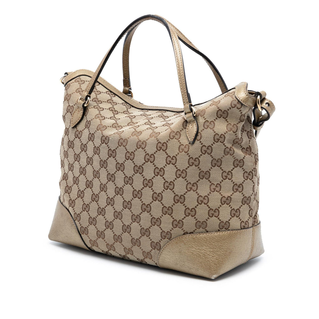 Gucci Medium GG Canvas Bree Fold Over Tote