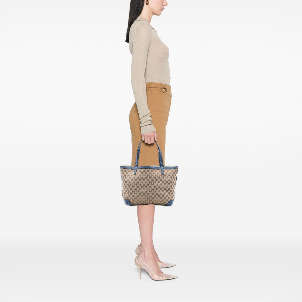 Gucci Medium GG Canvas Craft Tote