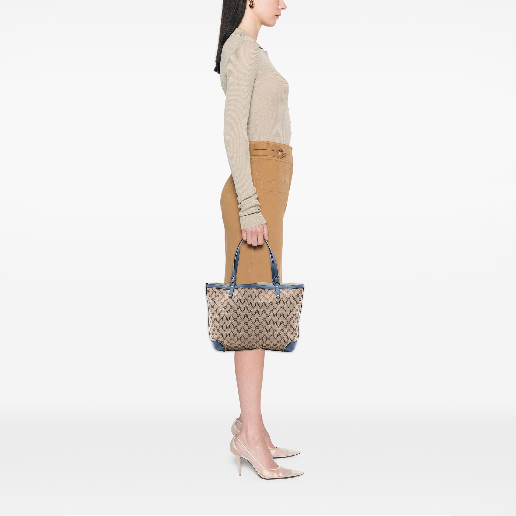Gucci Medium GG Canvas Craft Tote