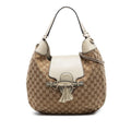 Gucci Medium GG Canvas Emily Flap Satchel