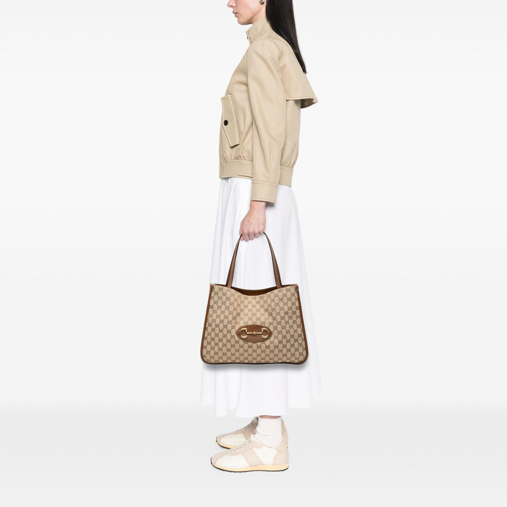 Gucci Medium GG Canvas Horsebit 1955 Tote