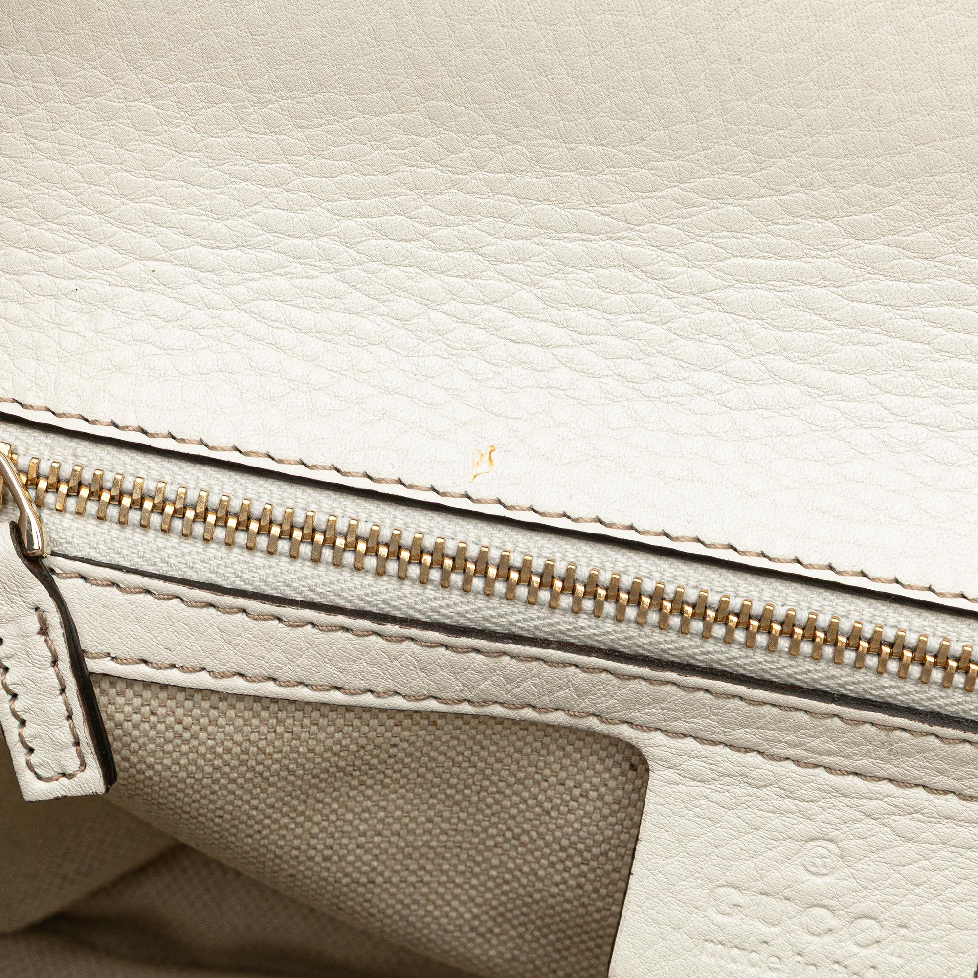 Gucci Medium GG Canvas New Bamboo Satchel