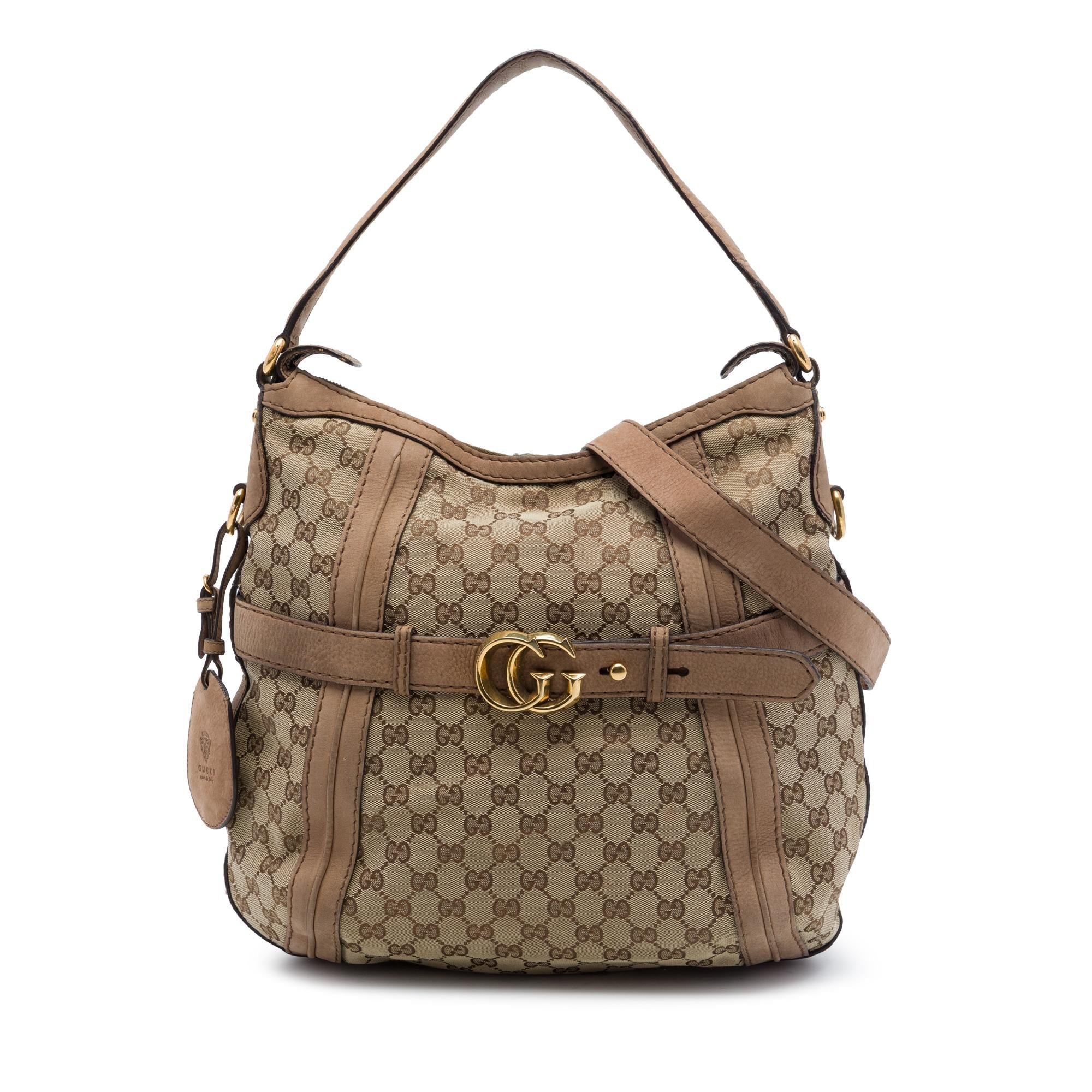 Gucci Medium GG Canvas Running Satchel