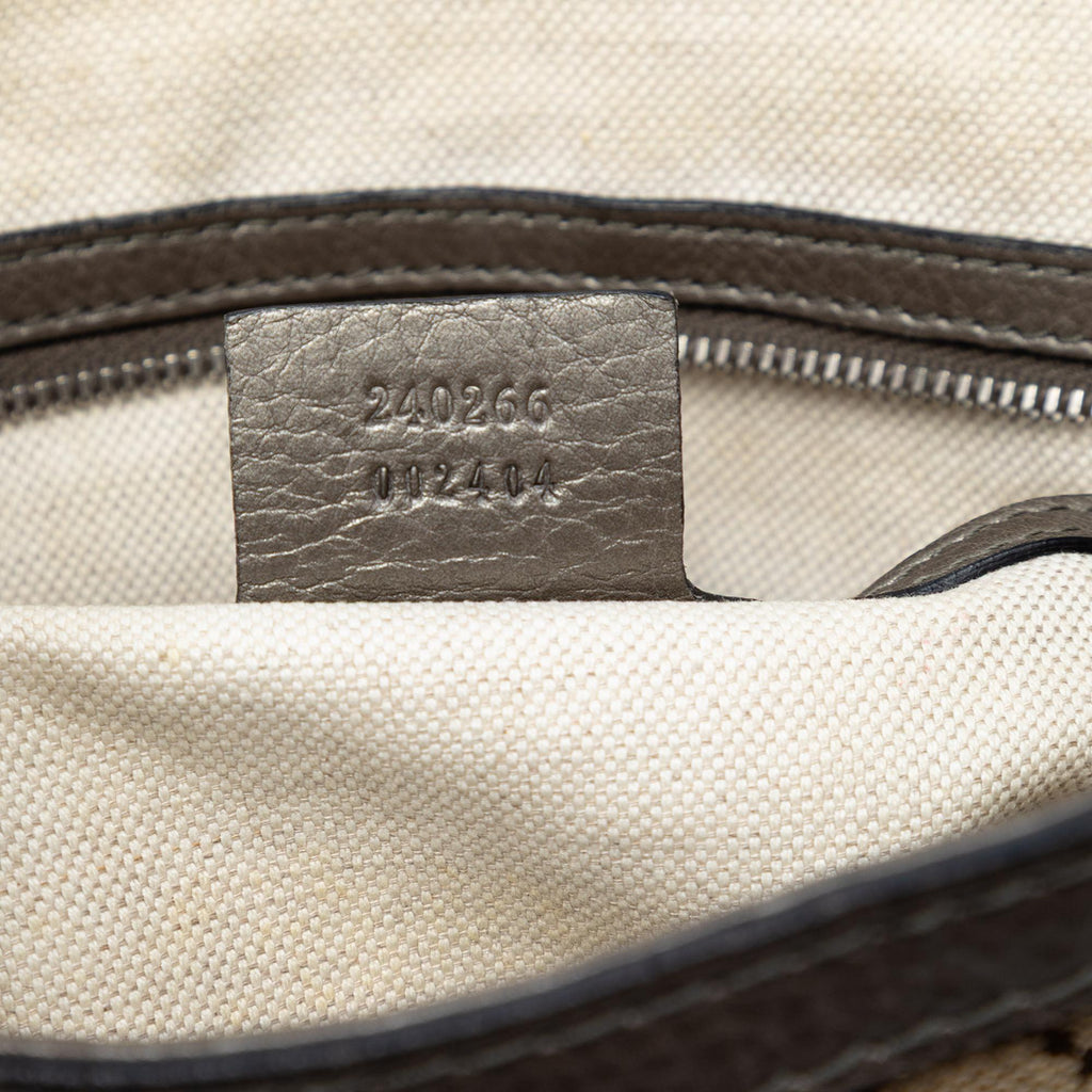 Gucci Medium GG Canvas Techno Horsebit Satchel