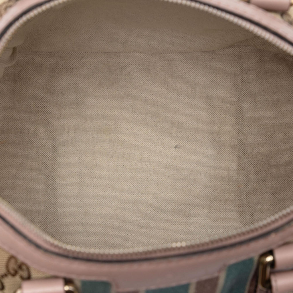 Gucci Medium GG Canvas Web Joy Boston Bag