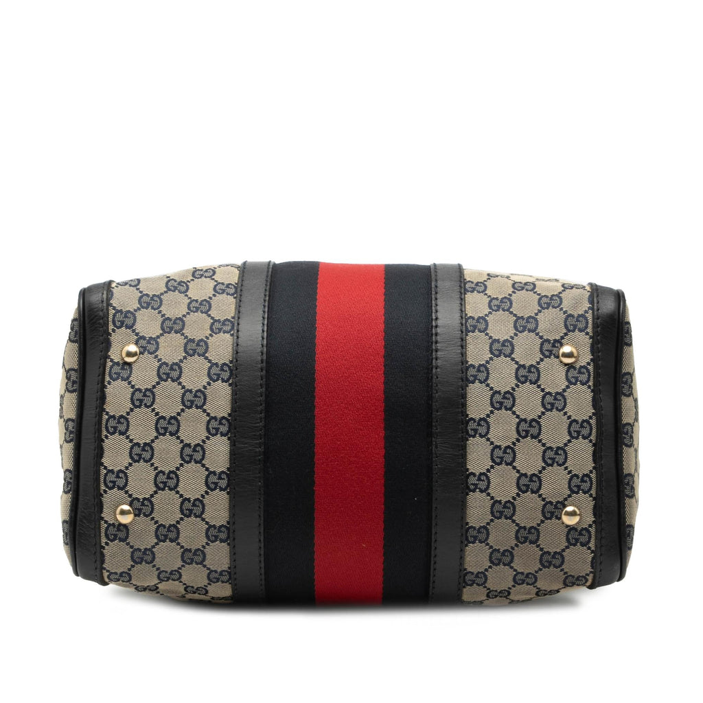 Gucci Medium GG Canvas Web Joy Boston Bag