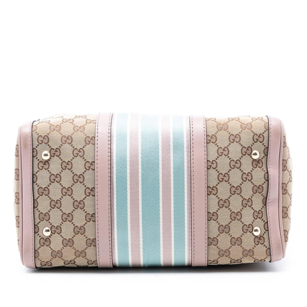 Gucci Medium GG Canvas Web Joy Boston Bag
