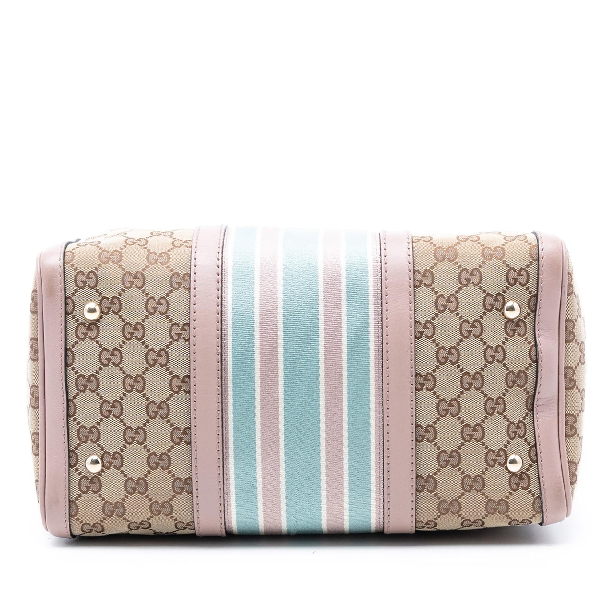 Gucci Medium GG Canvas Web Joy Boston Bag