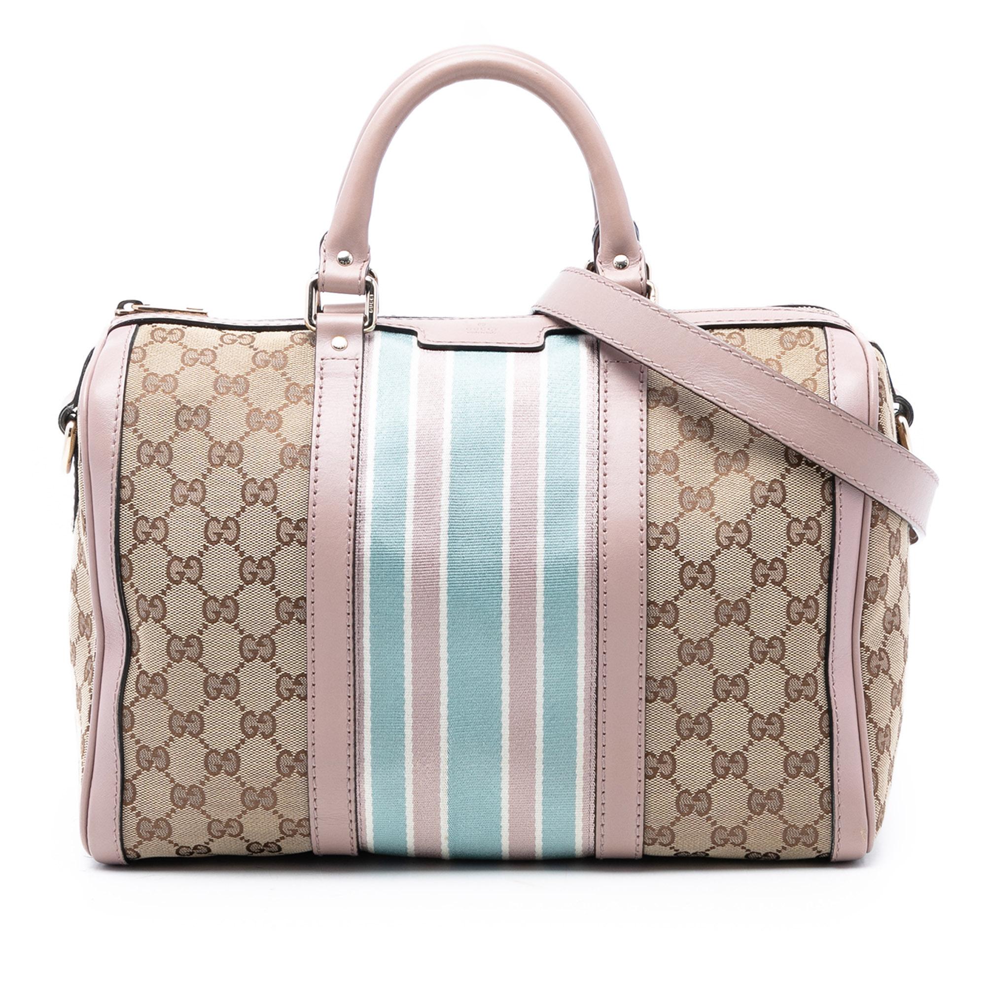 Gucci Medium GG Canvas Web Joy Boston Bag