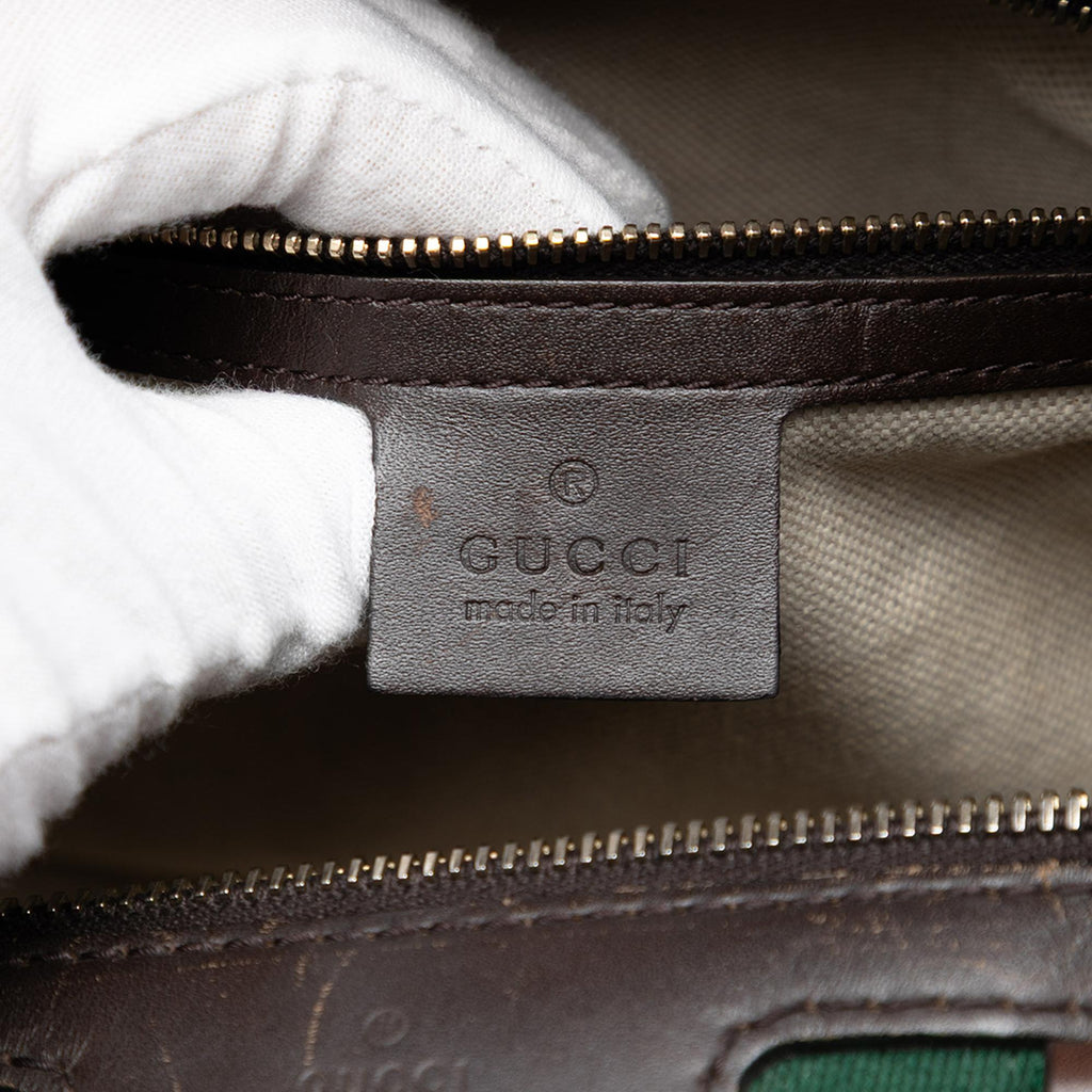 Gucci Medium GG Canvas Web Joy Boston Bag