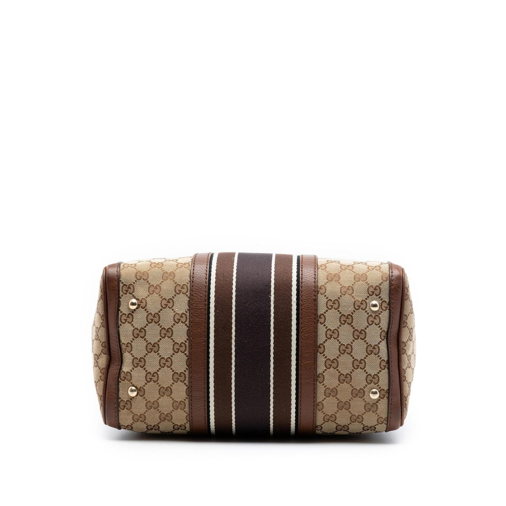 Gucci Medium GG Canvas Web Joy Boston Bag