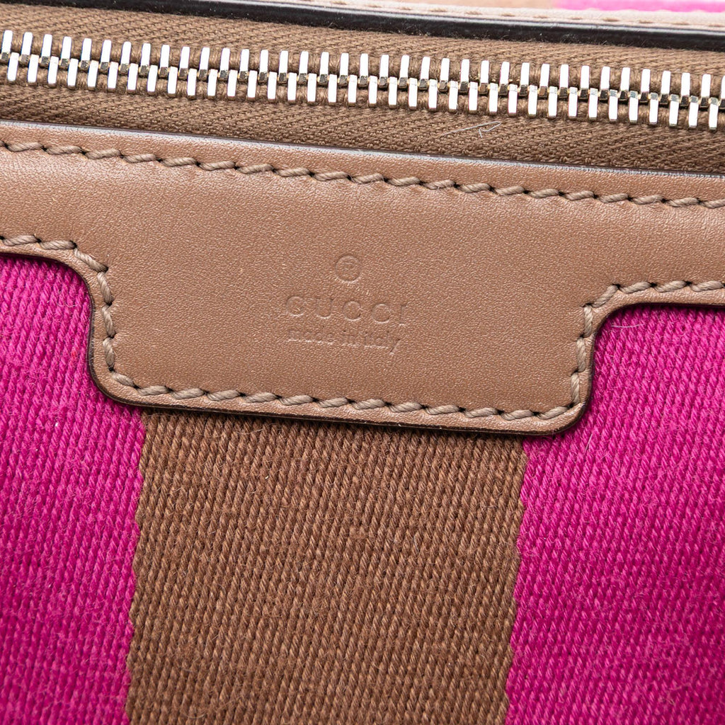 Gucci Medium GG Canvas Web Joy Boston Bag