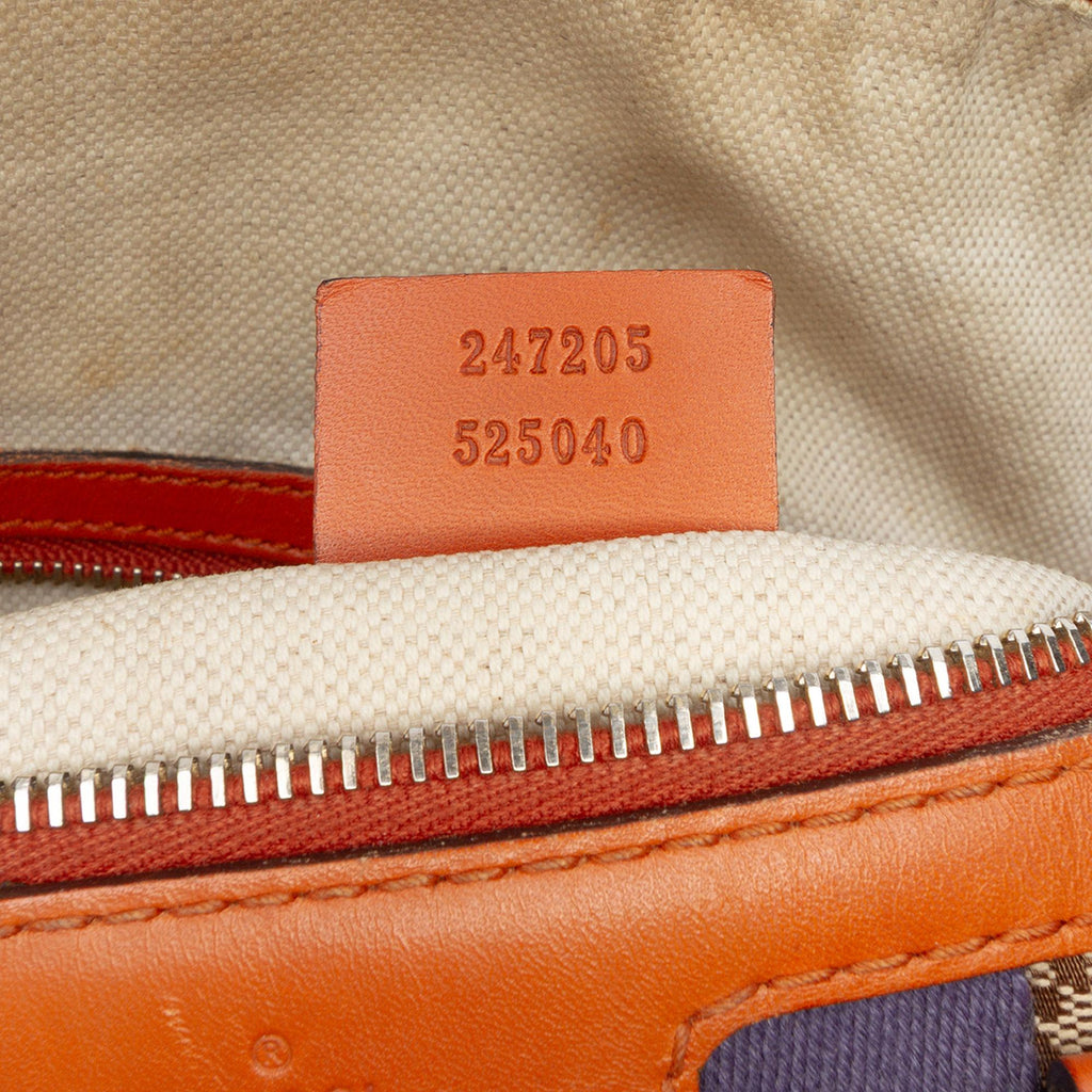 Gucci Medium GG Canvas Web Joy Boston Bag