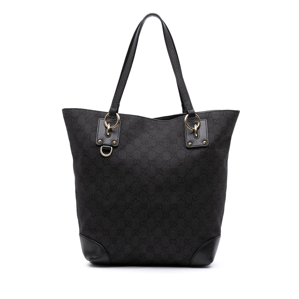 Gucci Medium GG Denim Charm Tote
