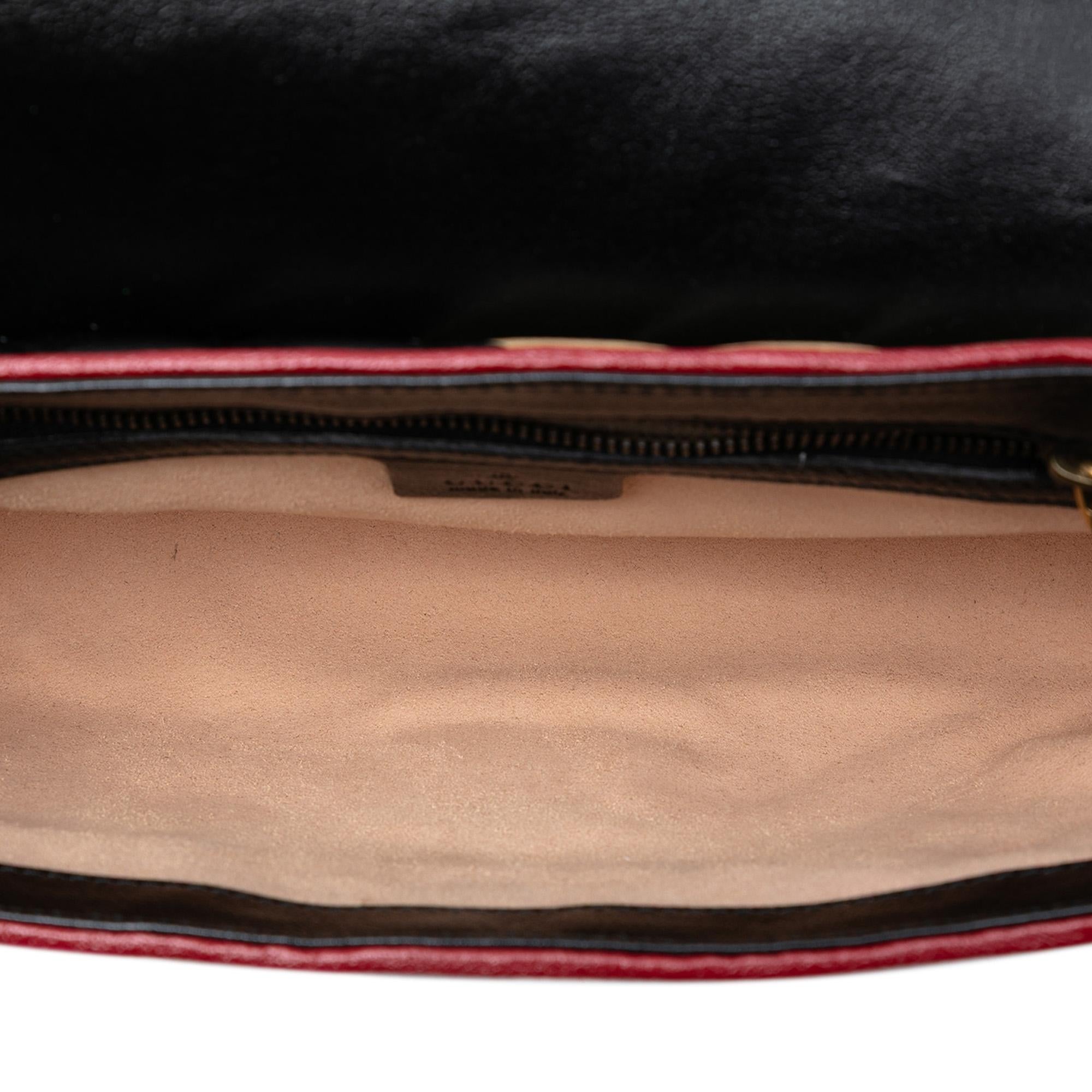 Gucci Medium GG Marmont Bicolor Matelasse Diagonal Leather Torchon Shoulder Bag