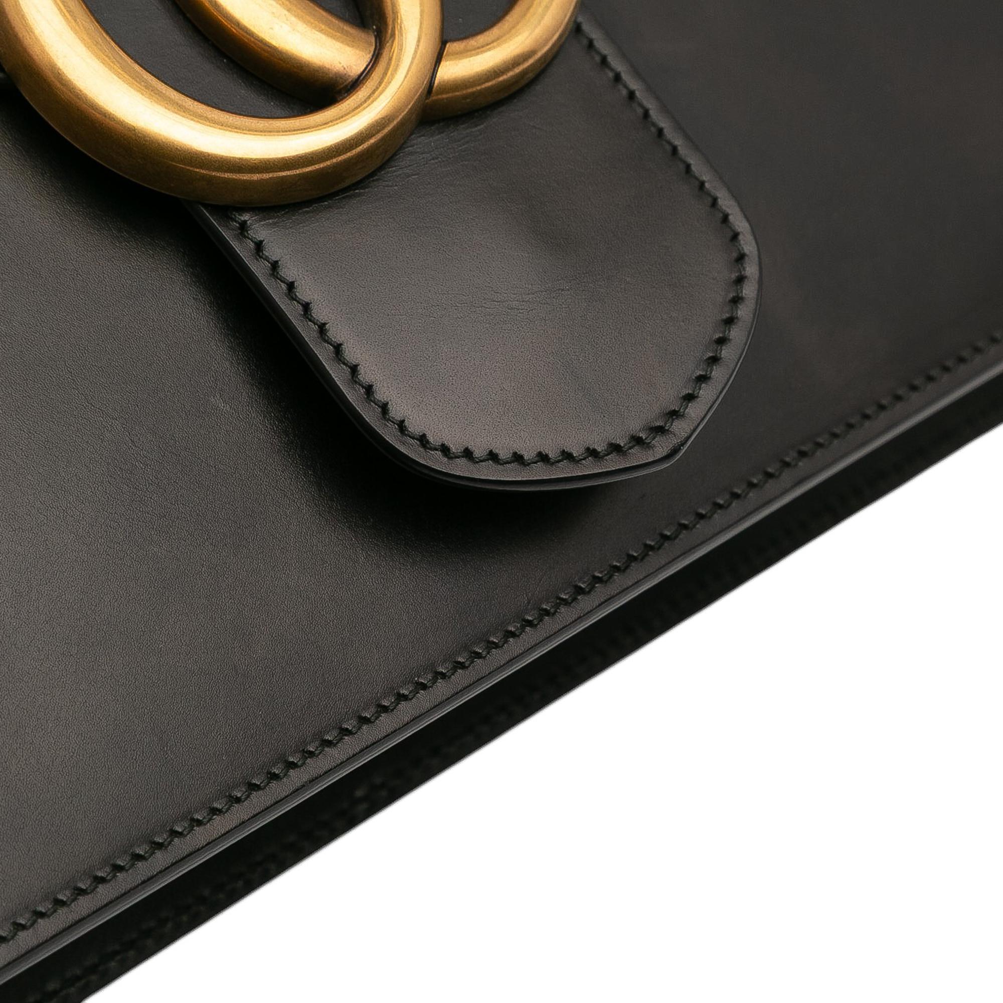 Gucci Medium GG Marmont Leather Chain Flap