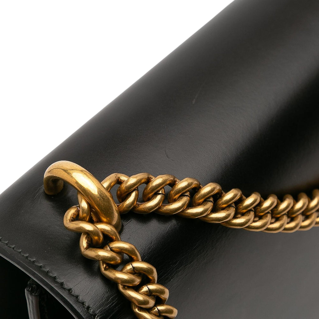 Gucci Medium GG Marmont Leather Chain Flap