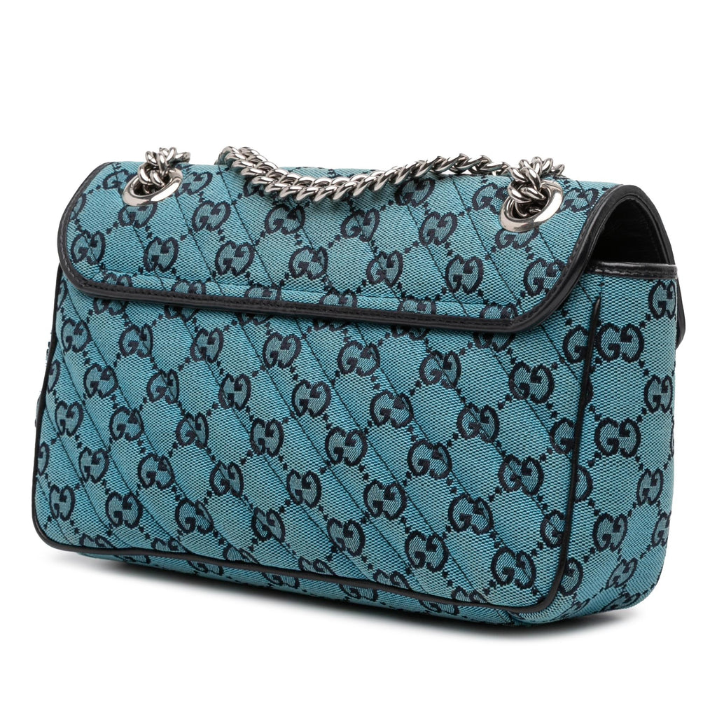 Gucci Medium GG Marmont Matelasse Diagonal GG Canvas Shoulder Bag