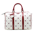 Gucci Medium GG Supreme Hearts Joy Boston Bag