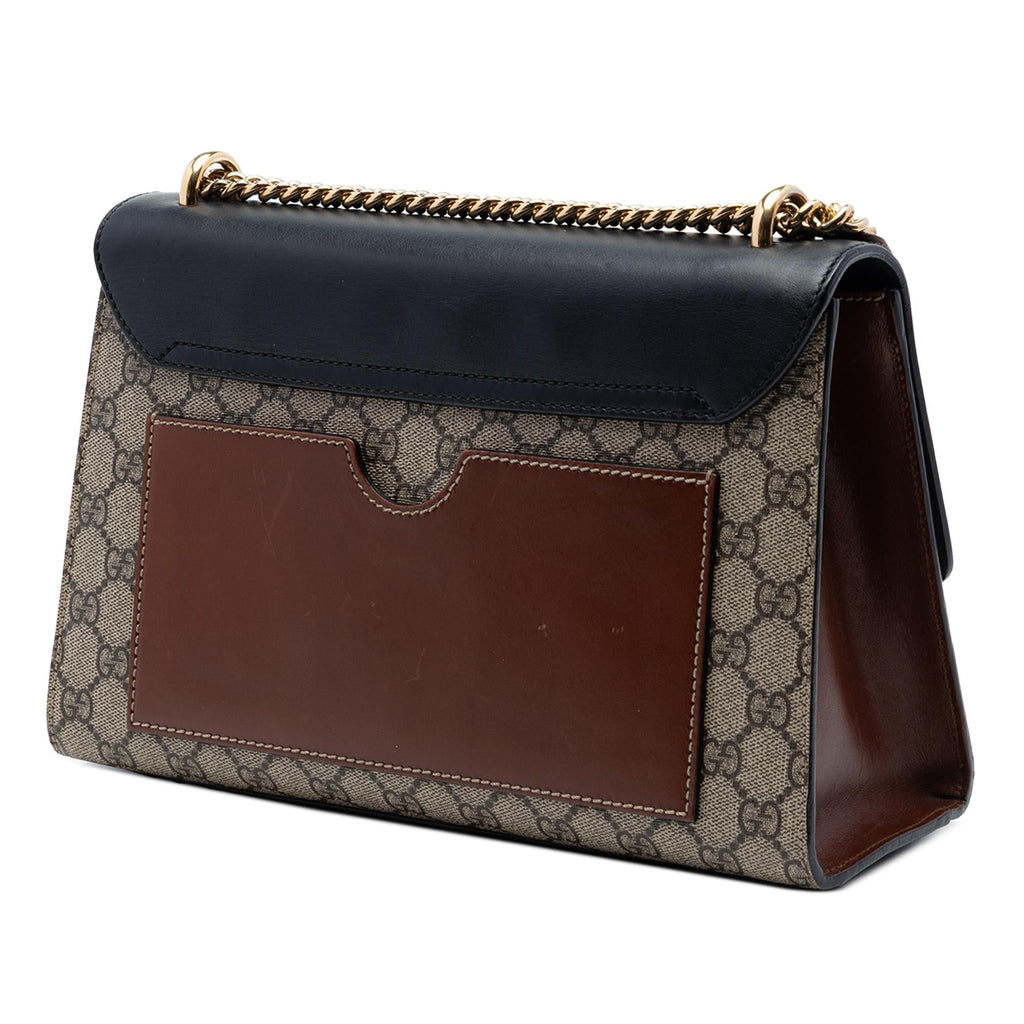 Gucci Medium GG Supreme Padlock Shoulder Bag