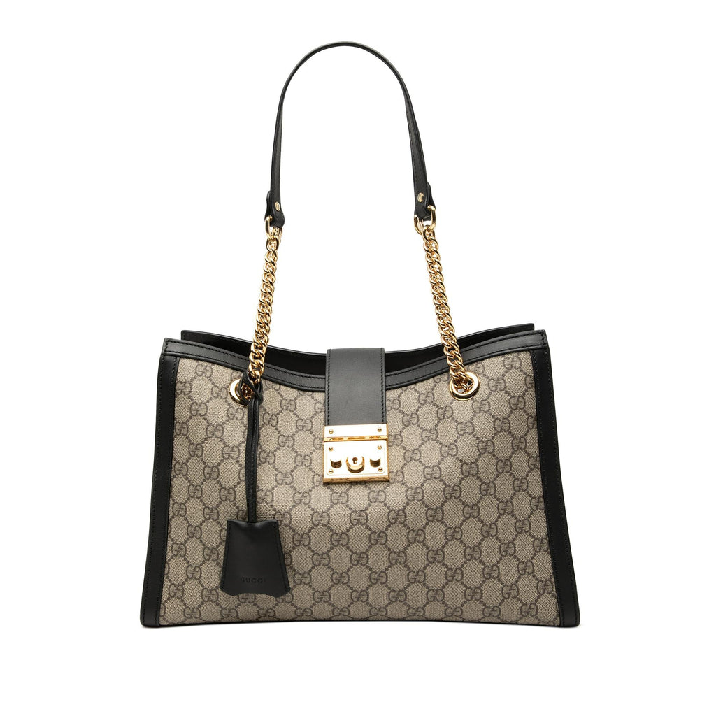 Gucci Medium GG Supreme Padlock Tote