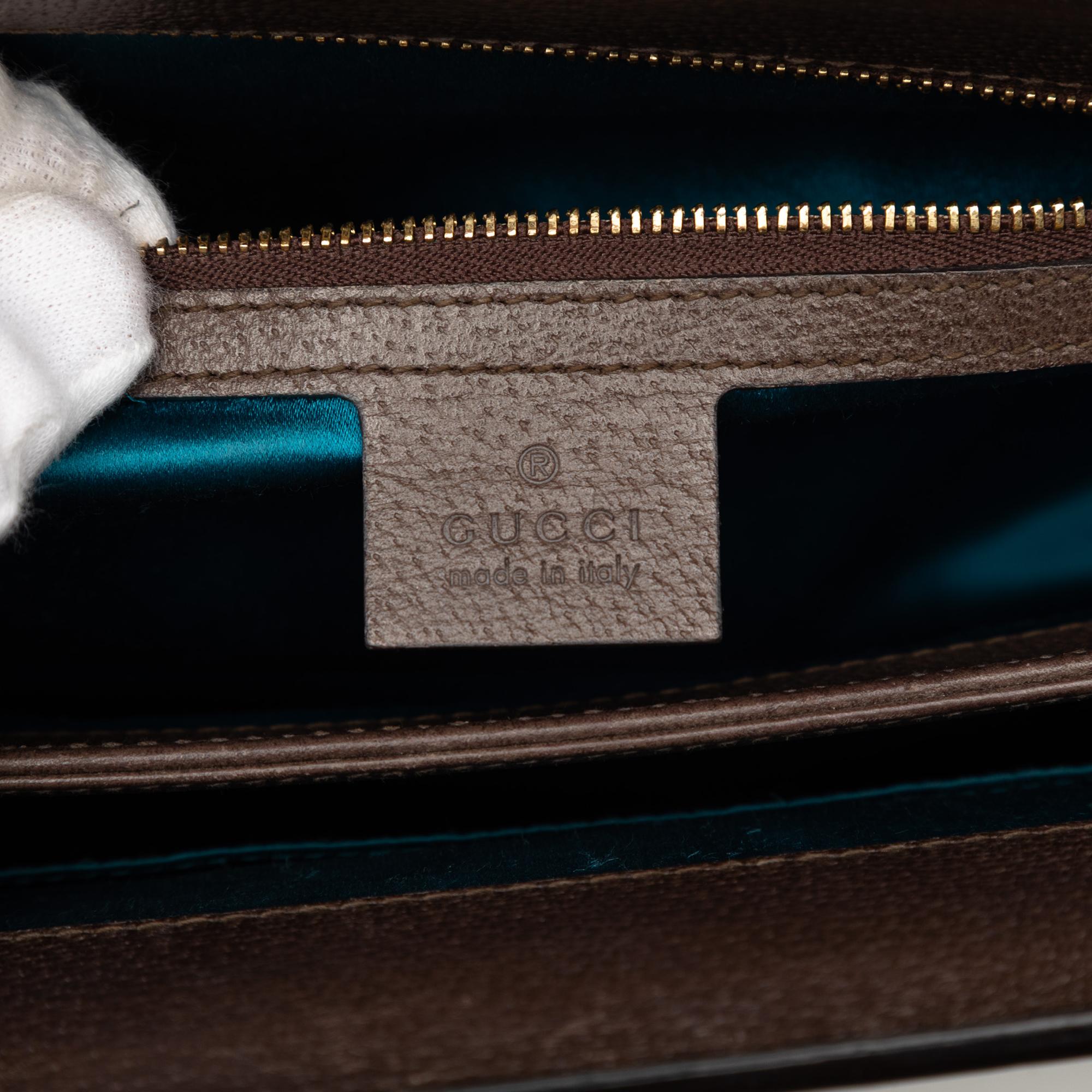 Gucci Medium GG Supreme Web Ophidia Chain Shoulder Bag