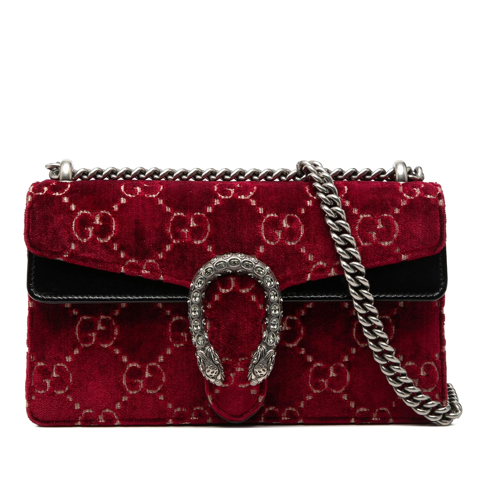 Gucci Medium GG Velvet Dionysus Crossbody
