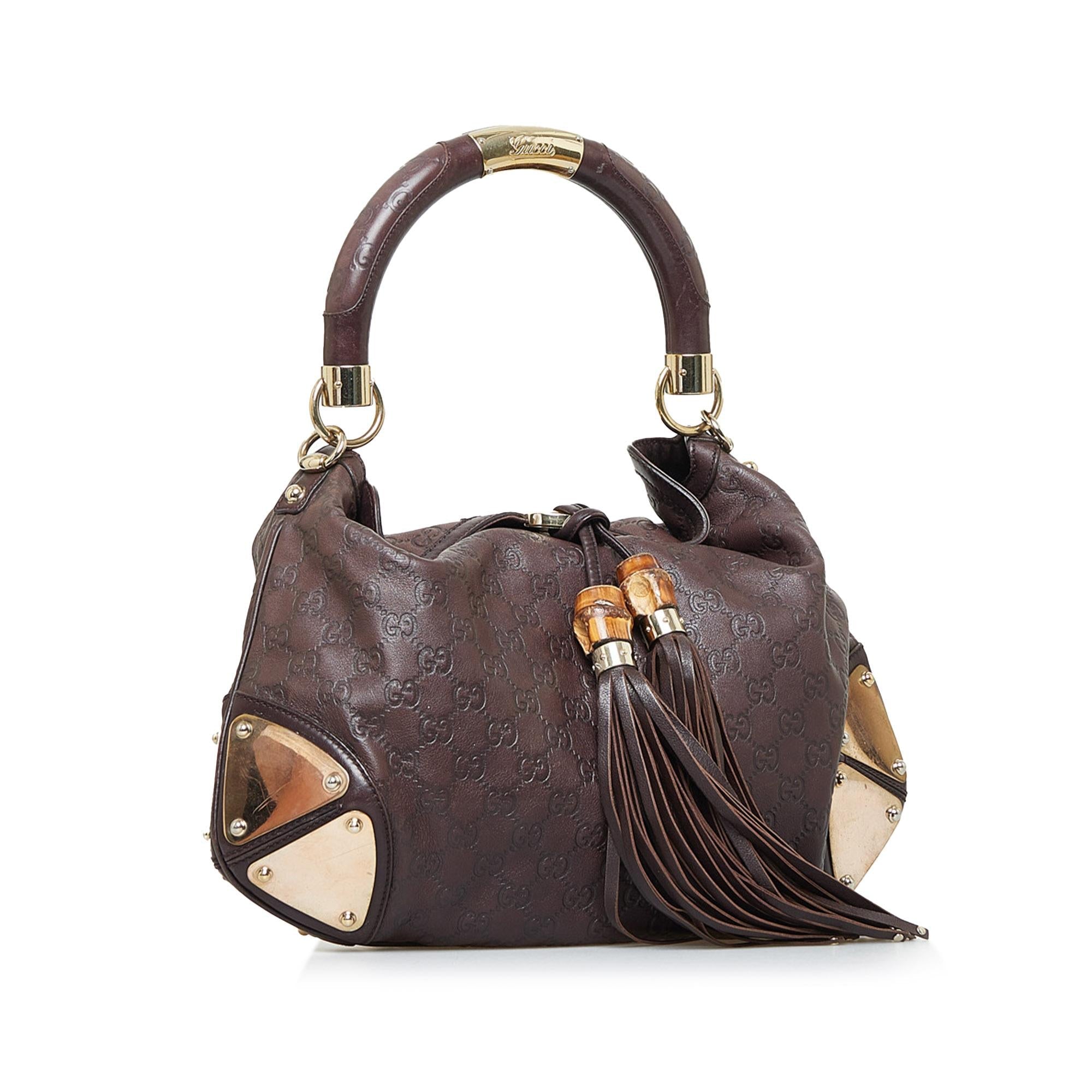 Gucci Medium Guccissima Bamboo Indy (SHG-T0Pj5K)