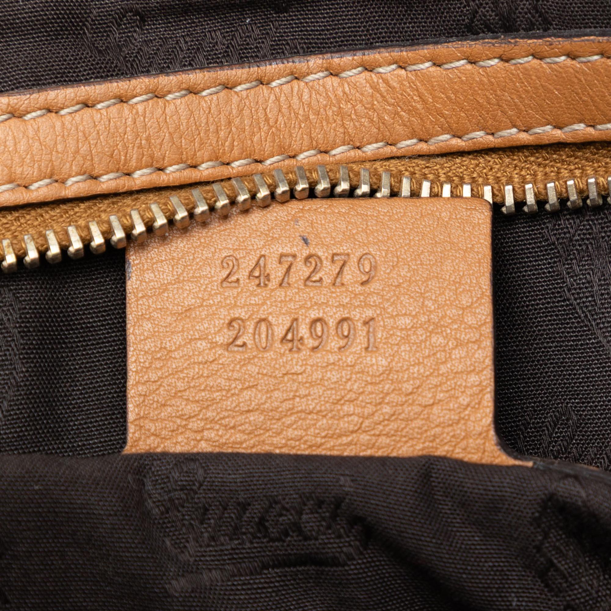 Gucci Medium Guccissima Charm Dome Satchel