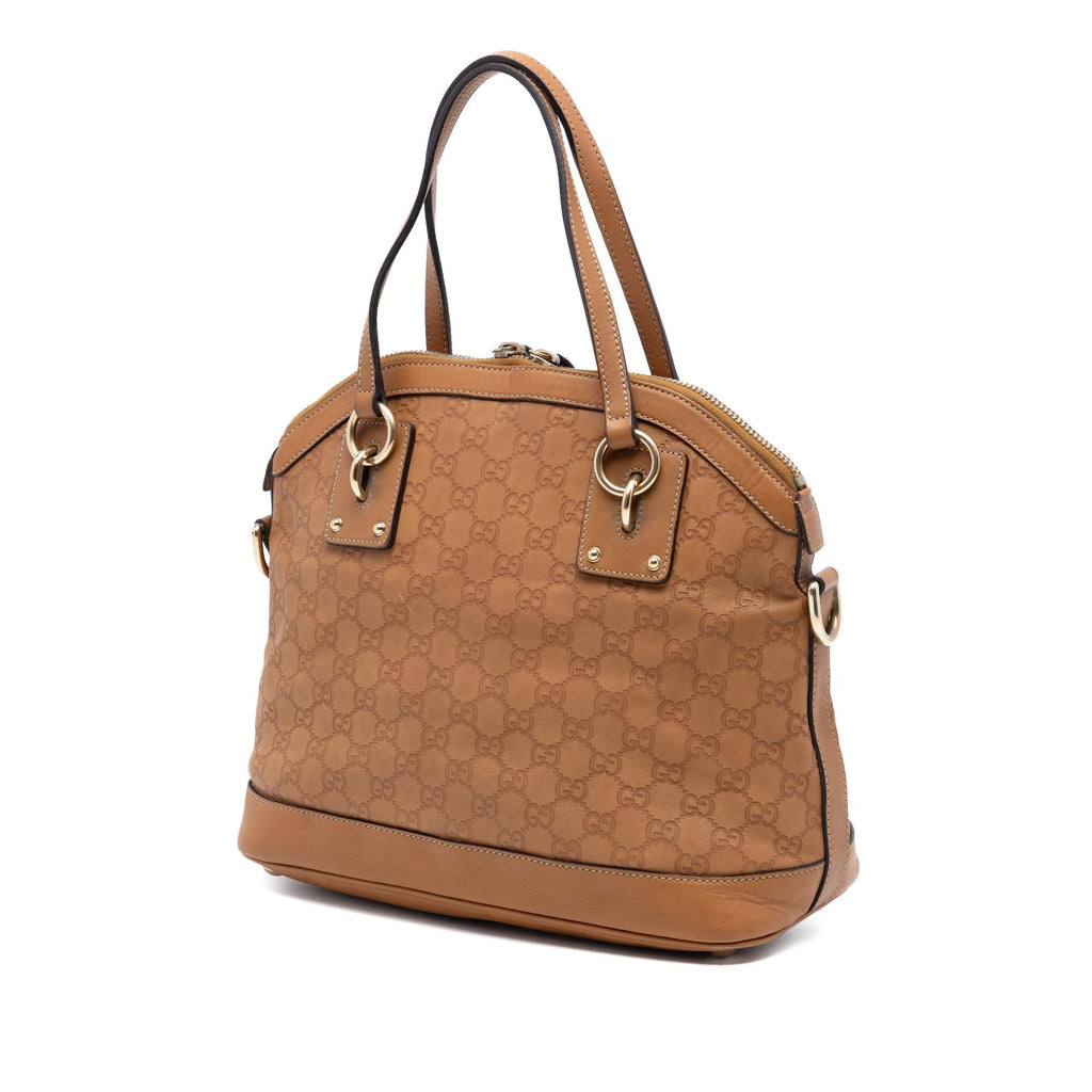 Gucci Medium Guccissima Charm Dome Satchel