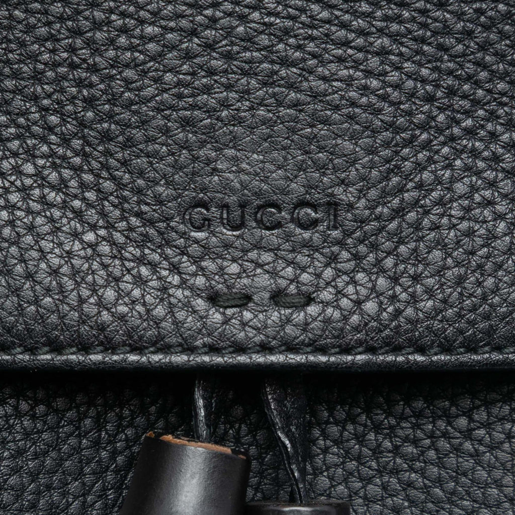 Gucci Medium Leather Bamboo Daily Crossbody