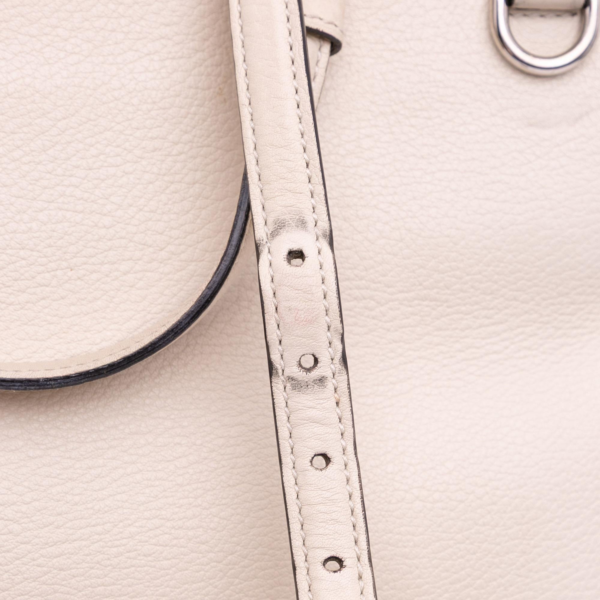 Gucci Medium Leather Bamboo Daily Satchel