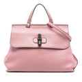 Gucci Medium Leather Bamboo Daily Satchel