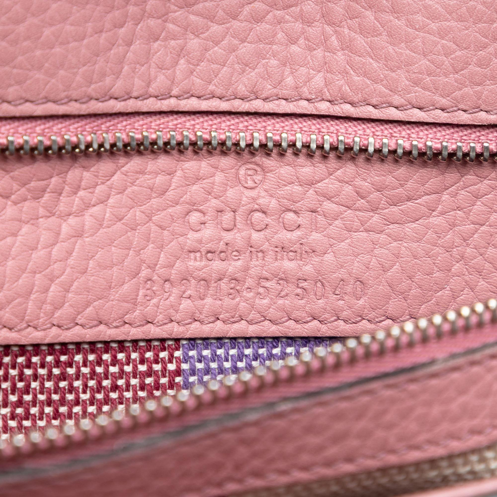 Gucci Medium Leather Bamboo Daily Satchel