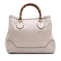 Gucci Medium Leather Bamboo Diana Tote