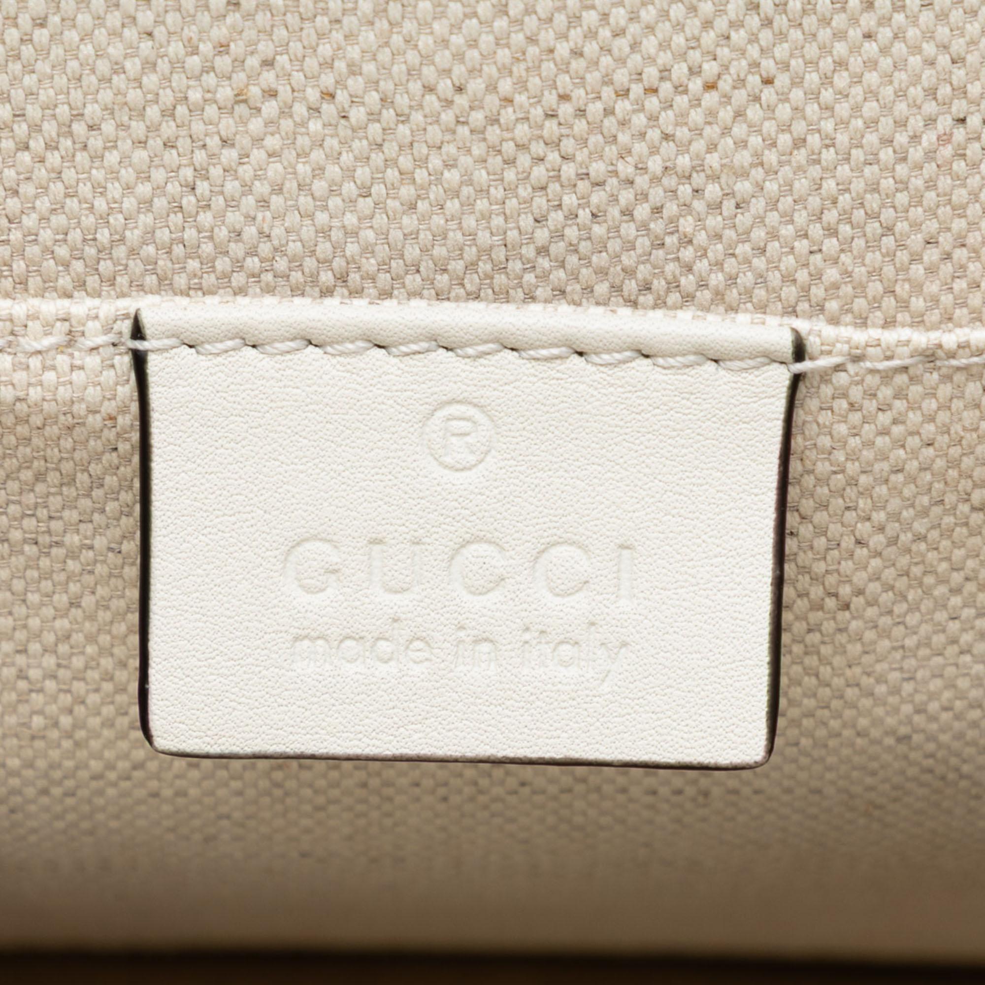 Gucci Medium Leather Bamboo Dionysus Web Satchel