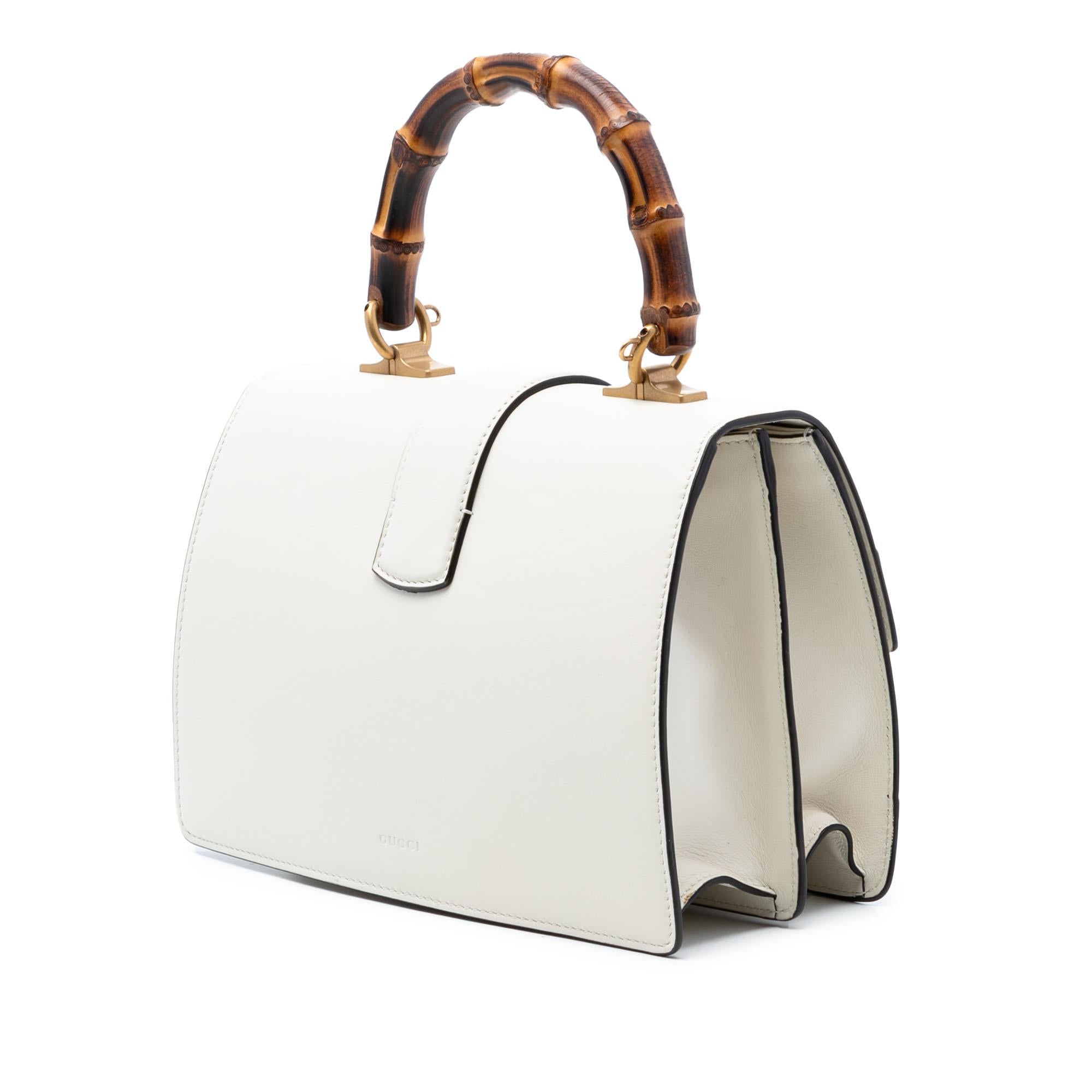 Gucci Medium Leather Bamboo Dionysus Web Satchel