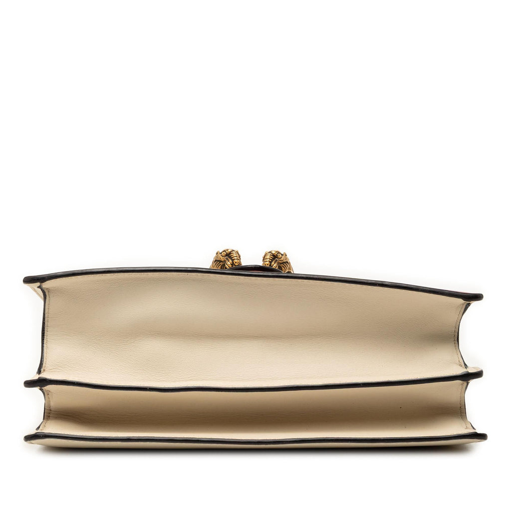 Gucci Medium Leather Bamboo Dionysus Web Satchel