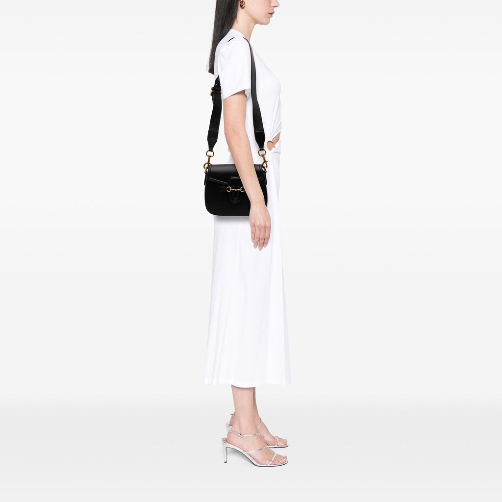 Gucci Medium Leather Lady Web Crossbody