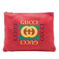 Gucci Medium Leather Logo Portfolio Clutch