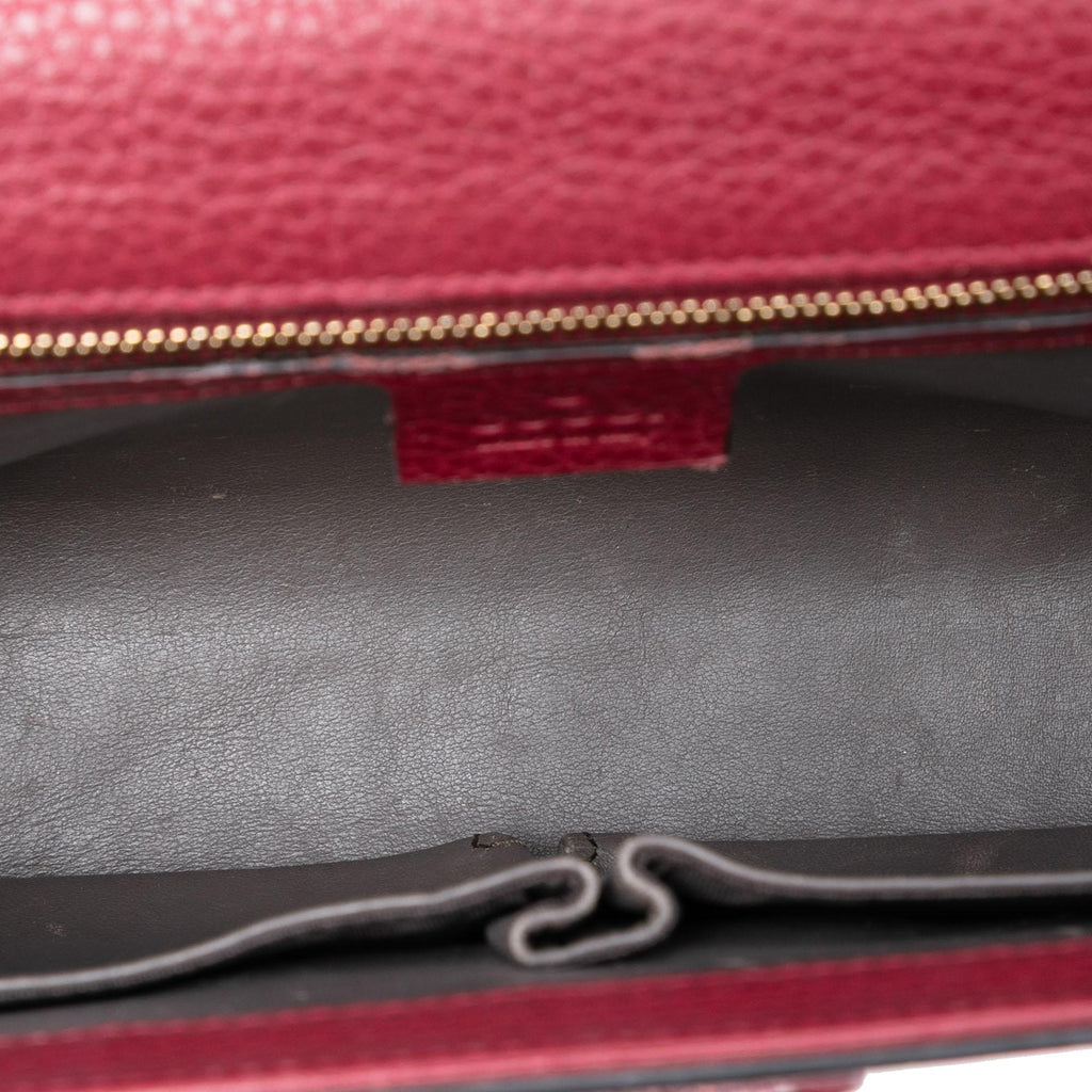 Gucci Medium Leather Miss Bamboo Crossbody